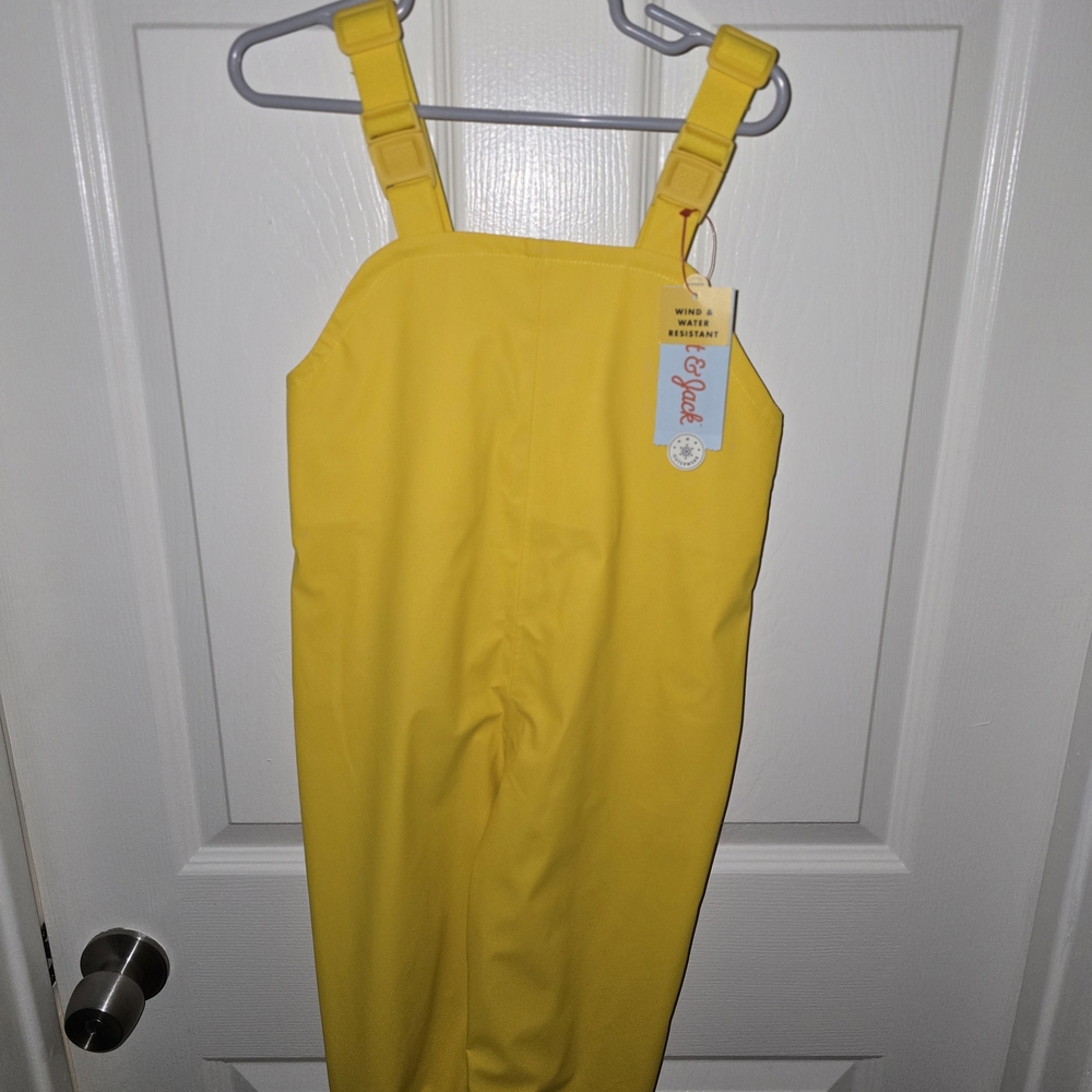 Yellow Toddler Oversized Rain Bib - 3T